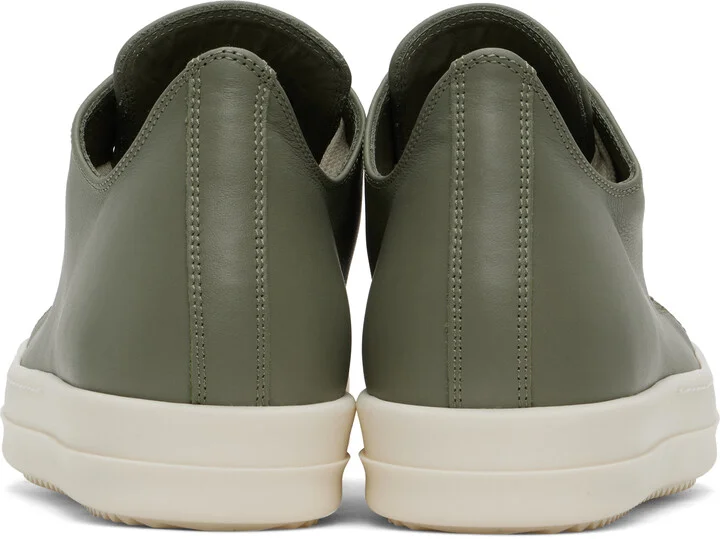 Rick Owens Green Hollywood Low Sneakers - Image 2