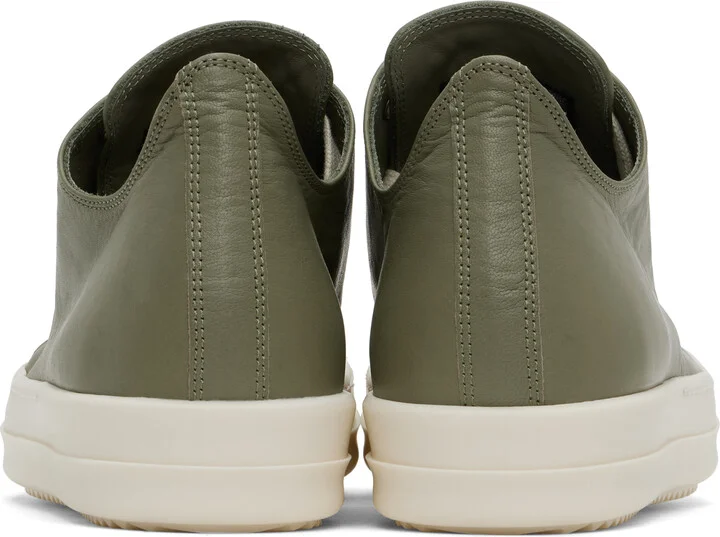 Rick Owens Green Hollywood Low Sneakers - Image 2