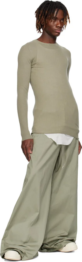 Rick Owens Green Hollywood Low Sneakers - Image 5