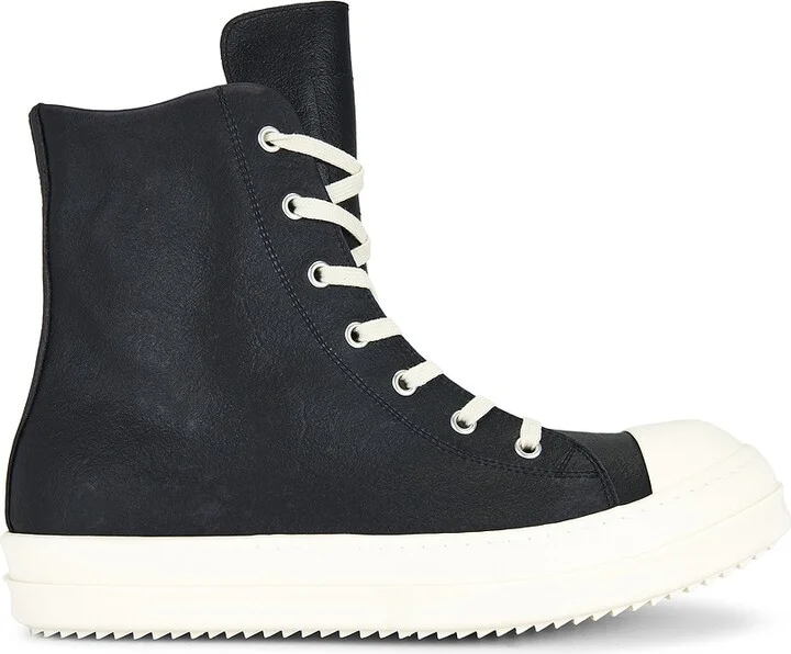 Rick Owens Hi Top Sneakers in Black