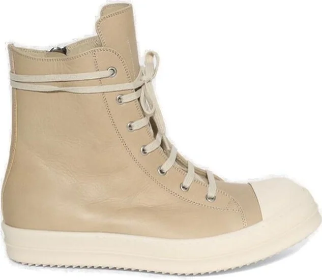Rick Owens High Top Lace-Up Sneakers