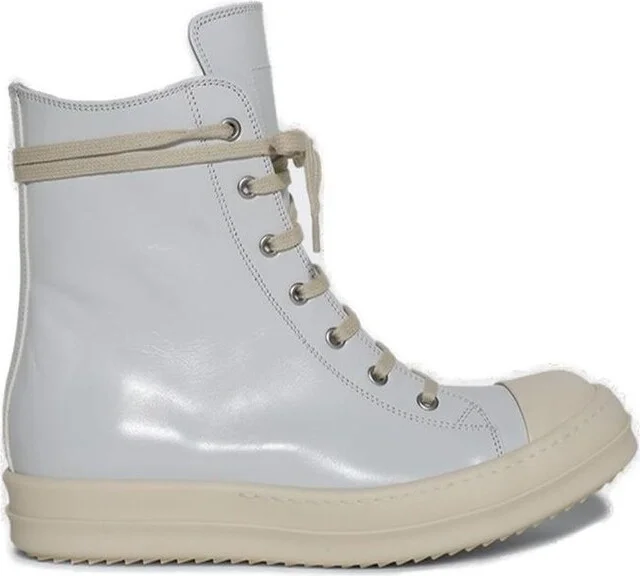Rick Owens High Top Lace-Up Sneakers