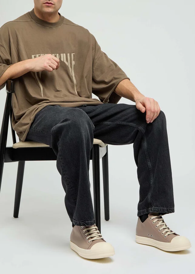 Rick Owens Hollywood Leather Sneakers - Image 5