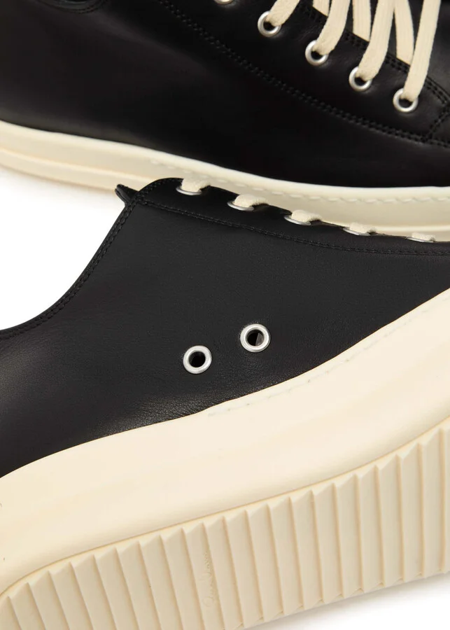 Rick Owens Hollywood Leather Sneakers - Image 4