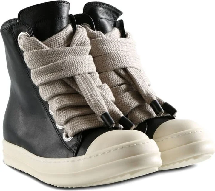 Rick Owens Jumbolace Leather Sneakers - Image 2