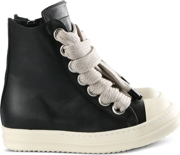 Rick Owens Jumbolace Leather Sneakers