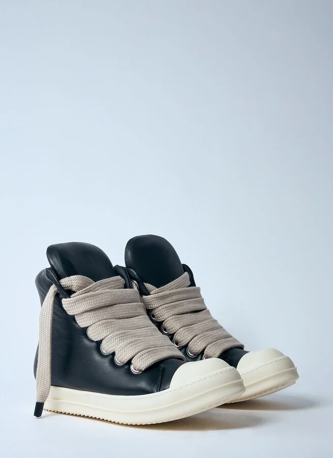 Rick Owens Jumbolaced Geobasket Sneakers - Man Sneakers Black Eu - 45 - Image 2