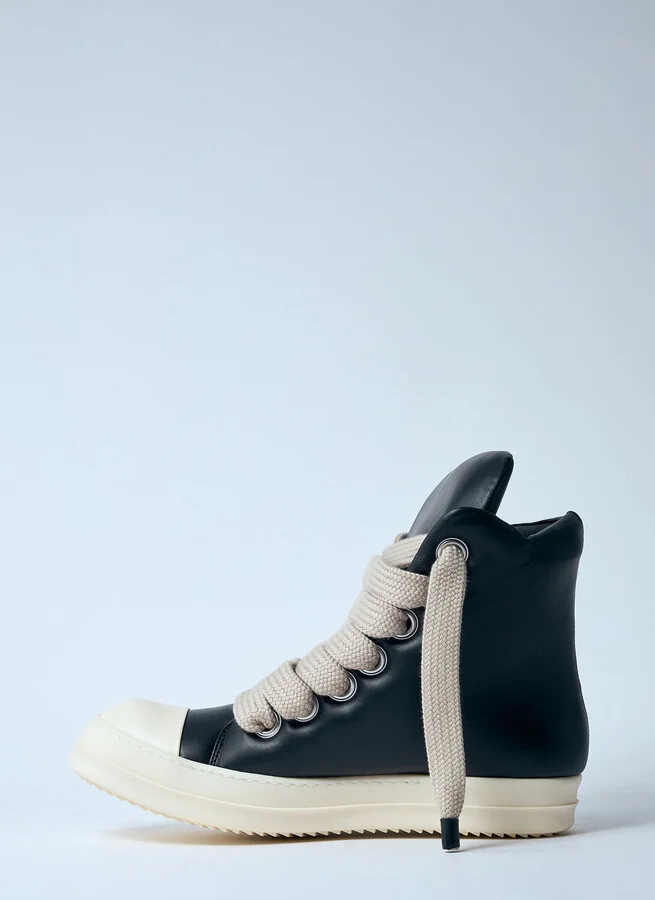 Rick Owens Jumbolaced Geobasket Sneakers - Man Sneakers Black Eu - 45 - Image 4