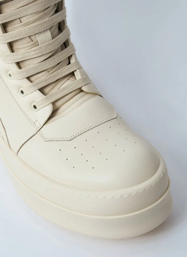 Rick Owens Jumbolaced Geobasket Sneakers - Man Sneakers White Eu - 43 - Image 3