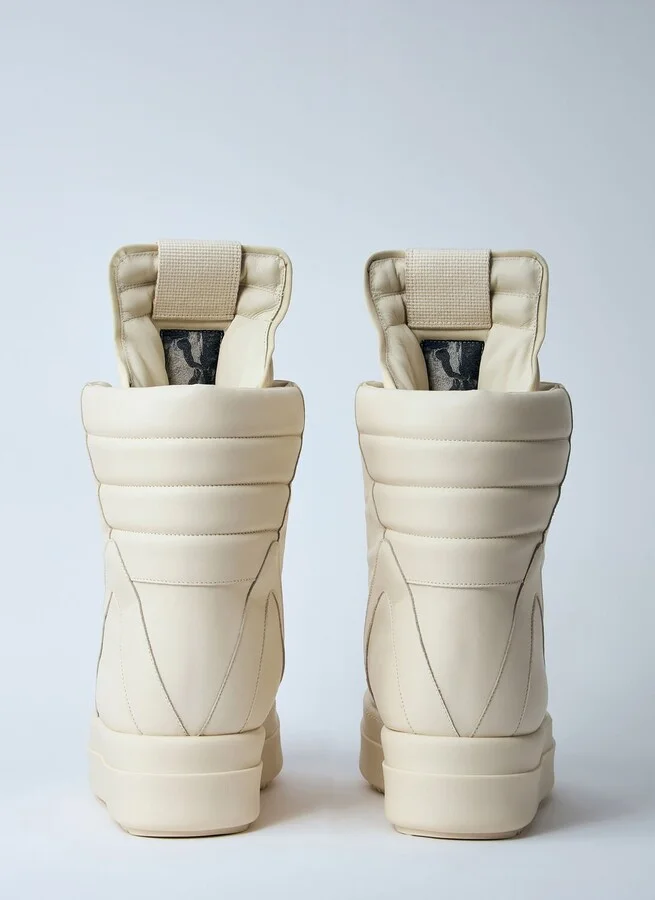 Rick Owens Jumbolaced Geobasket Sneakers - Man Sneakers White Eu - 43 - Image 5