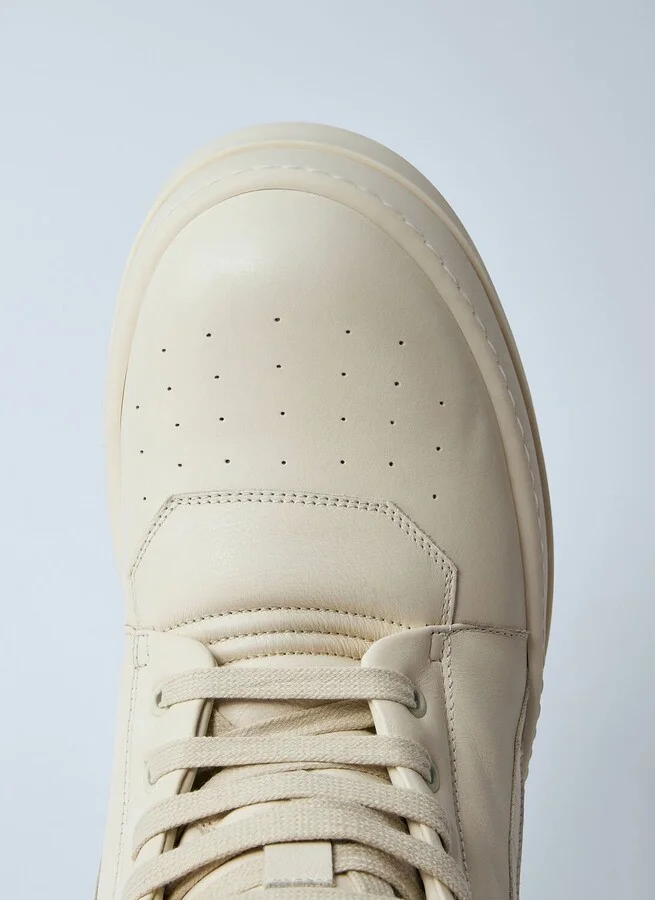 Rick Owens Jumbolaced Geobasket Sneakers - Man Sneakers White Eu - 43 - Image 6
