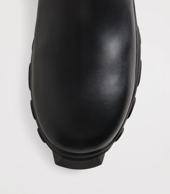 Rick Owens Leather Beatle Bozo Tractor Boots - Image 5
