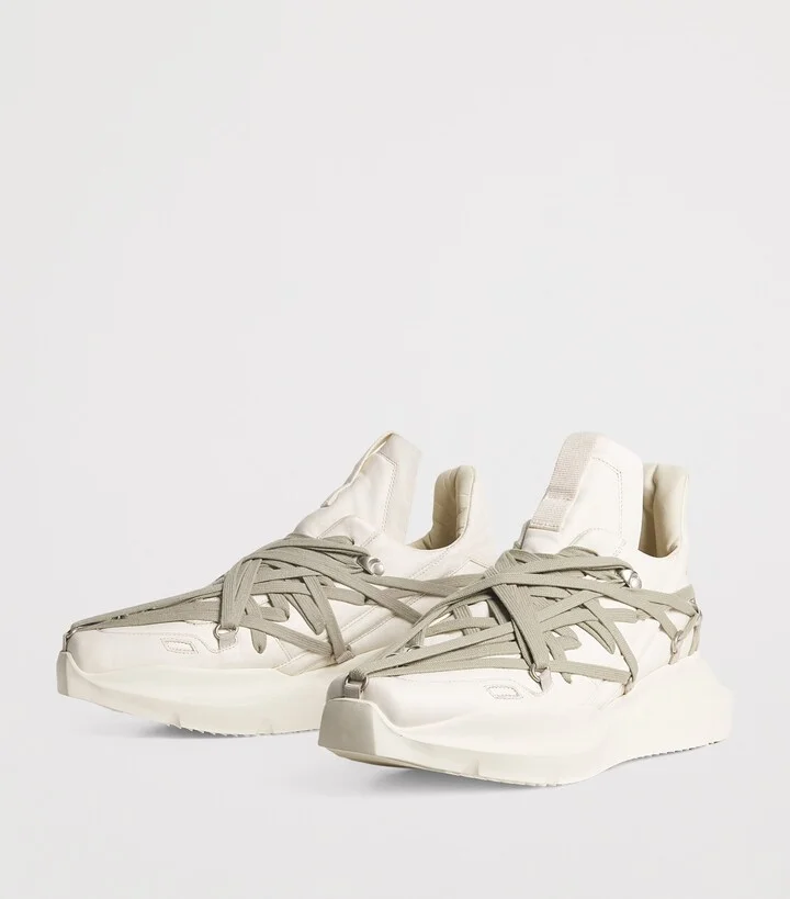Rick Owens Leather Geth Low-Top Sneakers - Image 2