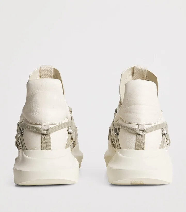 Rick Owens Leather Geth Low-Top Sneakers - Image 3