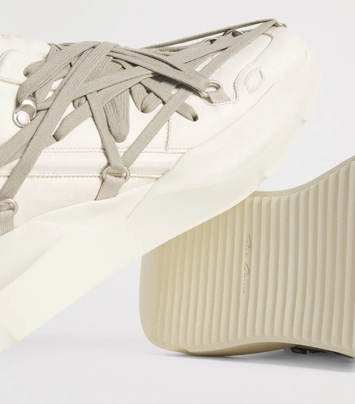 Rick Owens Leather Geth Low-Top Sneakers - Image 5