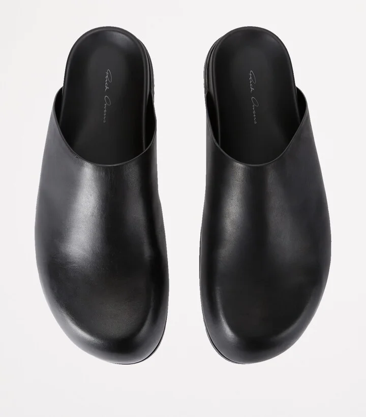 Rick Owens Leather Granola Mules - Image 4
