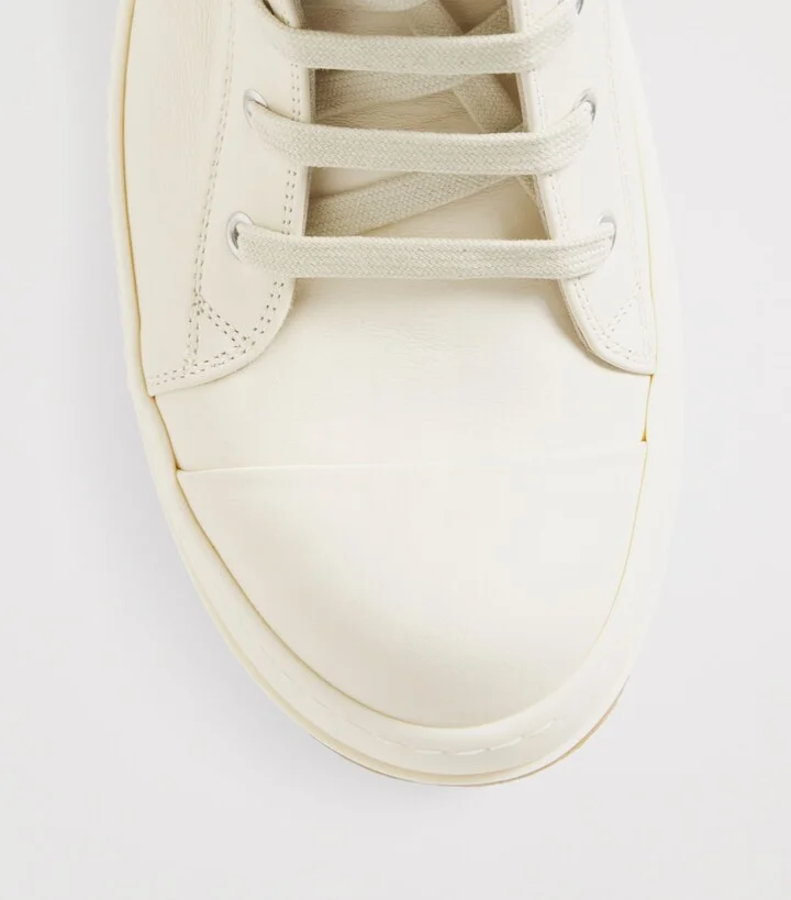 Rick Owens Leather High-Top Sneakers - Image 5