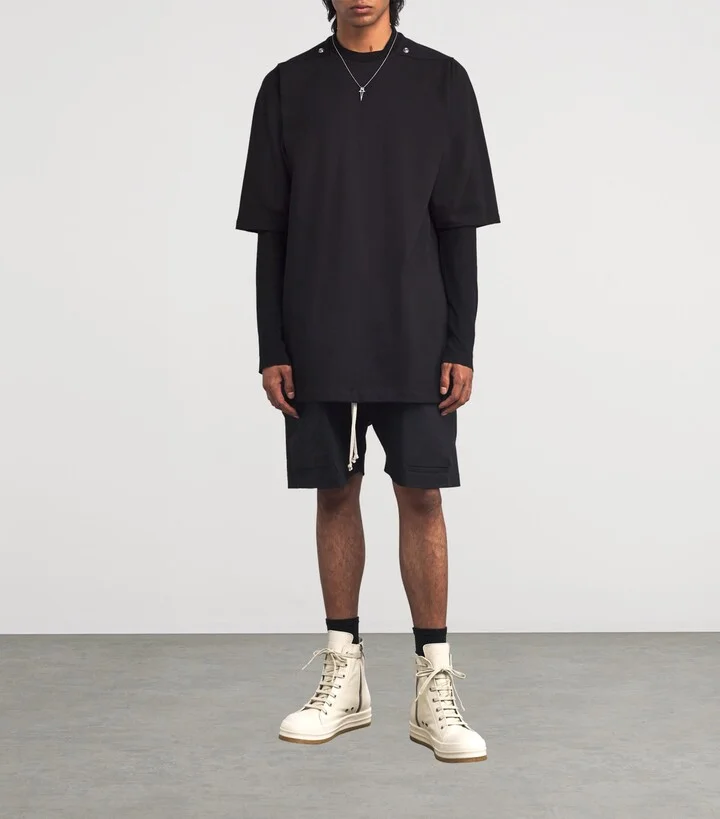 Rick Owens Leather High-Top Sneakers - Image 6
