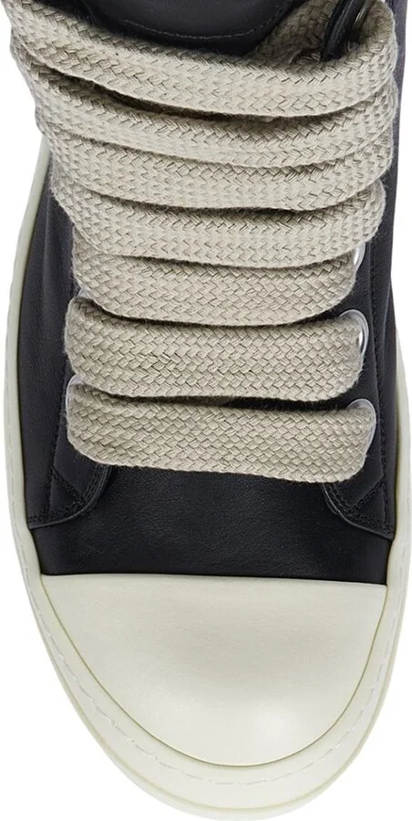 Rick Owens Leather High-Top Sneakers - Image 6