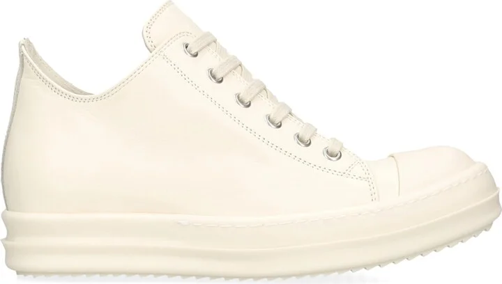 Rick Owens Leather Low-Top Sneakers