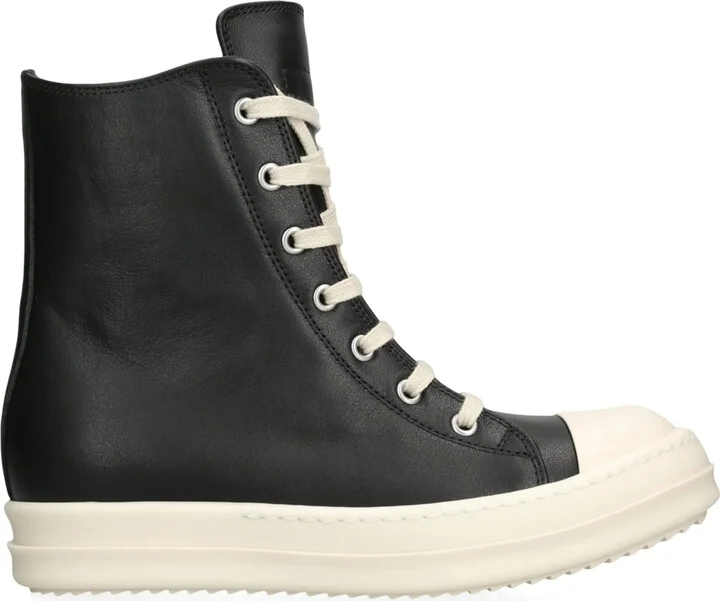 Rick Owens Leather Porterville High-Top Sneakers