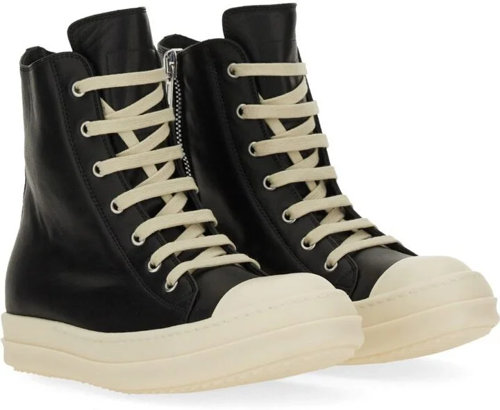 Rick Owens Leather Sneaker - Image 2