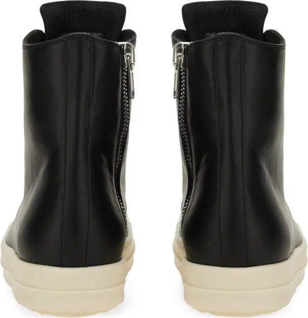 Rick Owens Leather Sneaker - Image 3