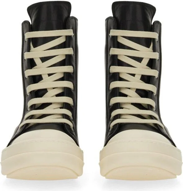 Rick Owens Leather Sneaker - Image 5