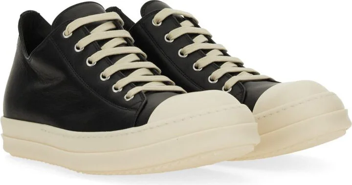 Rick Owens Leather Sneaker - Image 2
