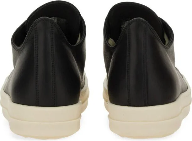 Rick Owens Leather Sneaker - Image 3