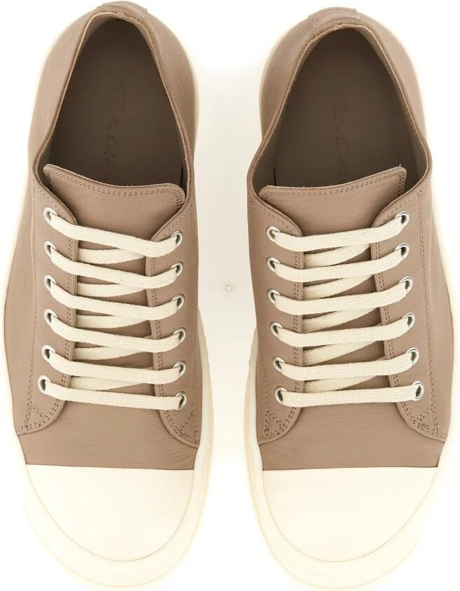 Rick Owens Leather Sneaker - Image 6