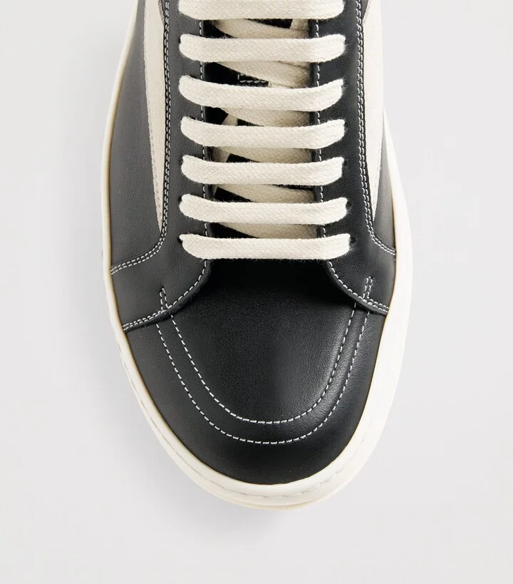 Rick Owens Leather Vintage Low-Top Sneakers - Image 5
