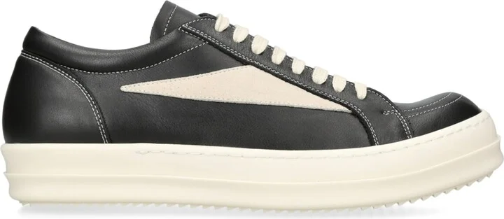 Rick Owens Leather Vintage Low-Top Sneakers
