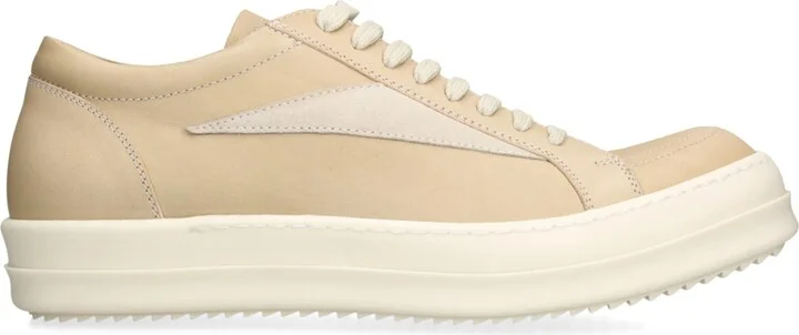Rick Owens Leather Vintage Low-Top Sneakers