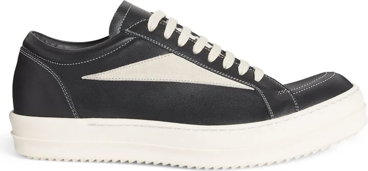 Rick Owens Leather Vintage Low-Top Sneakers