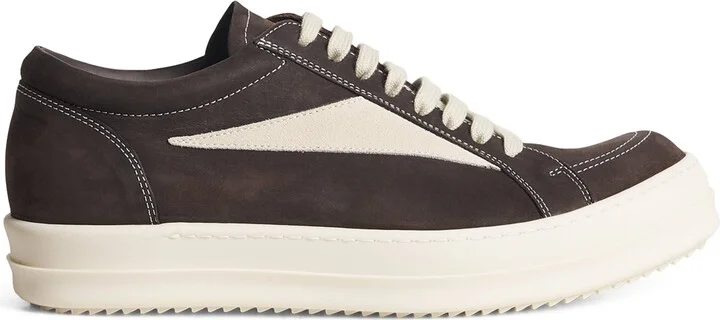 Rick Owens Leather Vintage Low-Top Sneakers