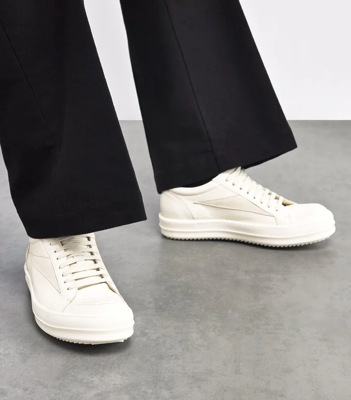 Rick Owens Leather Vintage Sneakers - Image 2