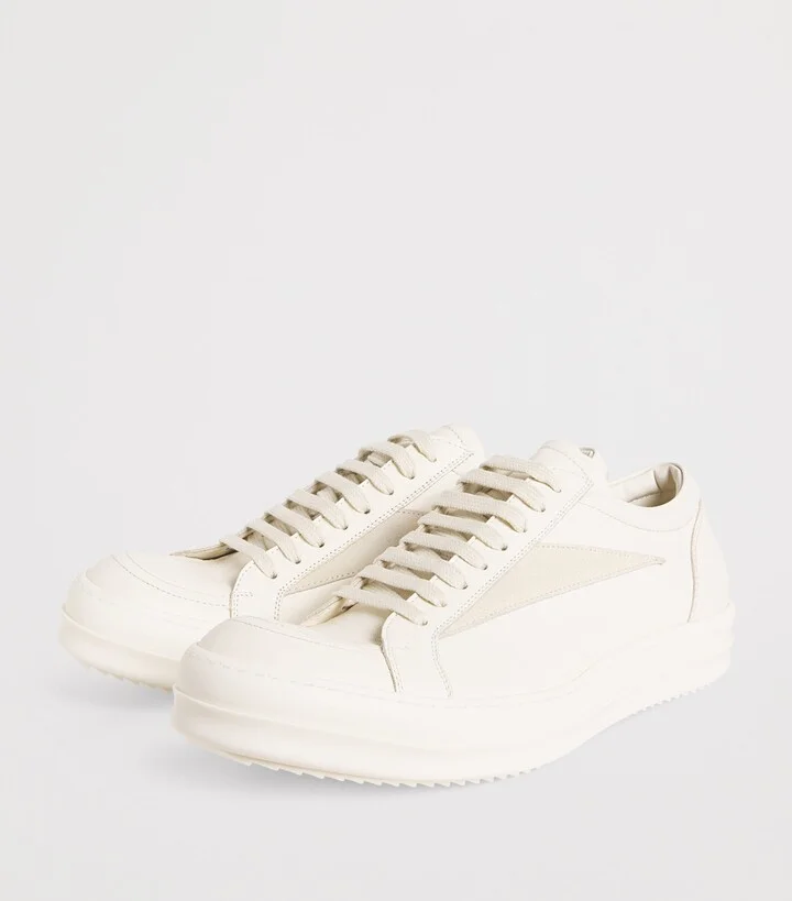 Rick Owens Leather Vintage Sneakers - Image 3