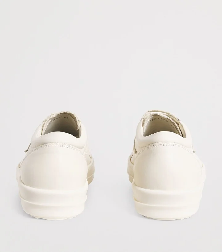 Rick Owens Leather Vintage Sneakers - Image 4