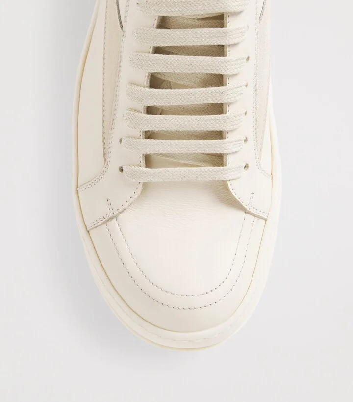 Rick Owens Leather Vintage Sneakers - Image 5