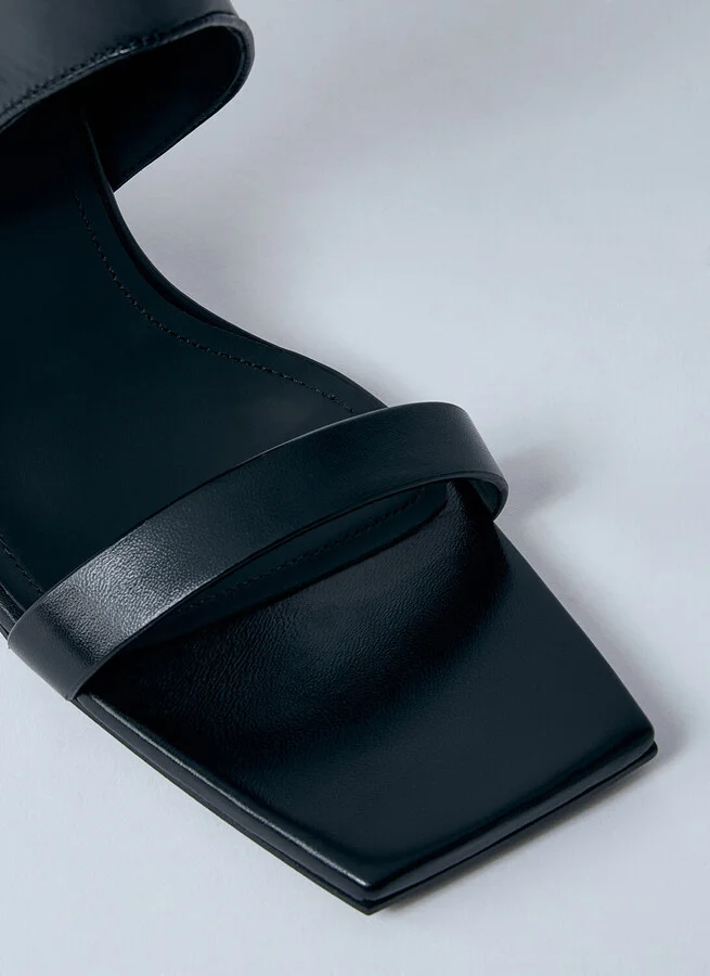 Rick Owens Leather Winged Wedge Sandals - Woman Sandals Black Eu - 36 - Image 3