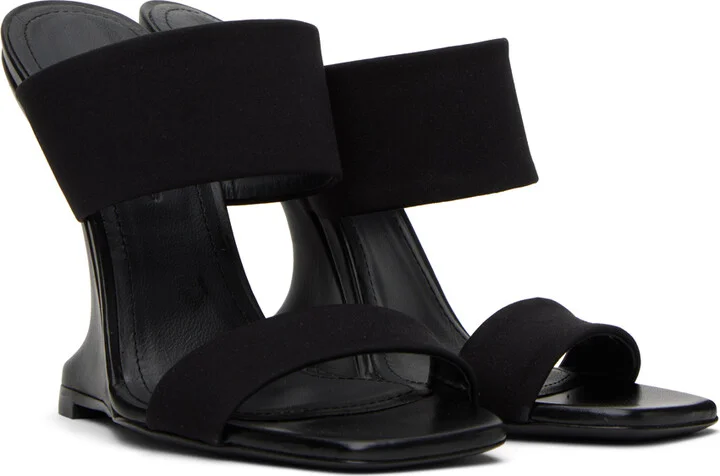 Rick Owens Lilies Black Cantileaver 11 Heeled Sandals - Image 4