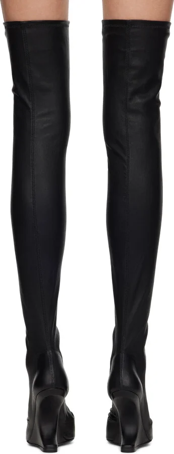 Rick Owens Lilies Black Porterville Cantilever 11 Tall Boots - Image 2