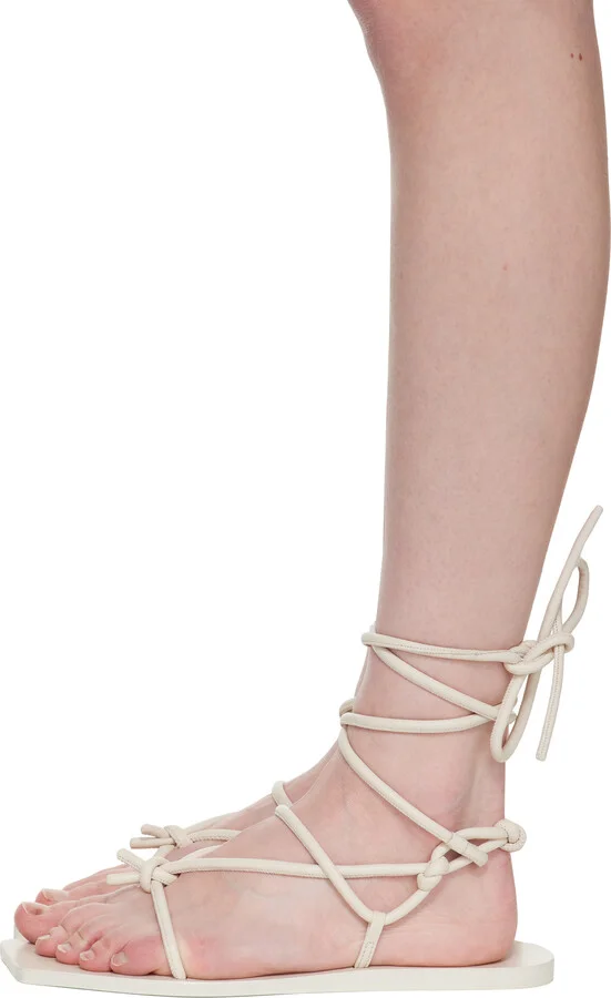 Rick Owens Lilies Off-White Hollywood Penta Sandals - Image 3