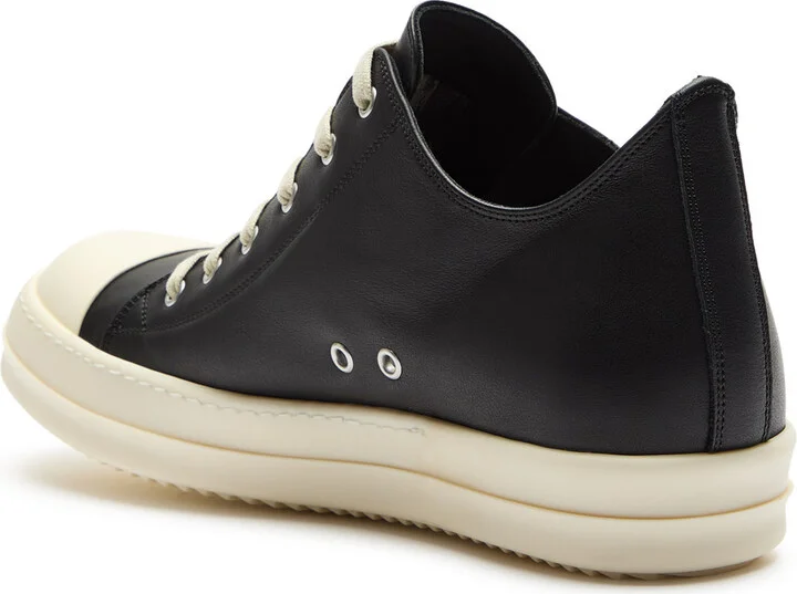 Rick Owens Low Leather Sneakers - Image 2