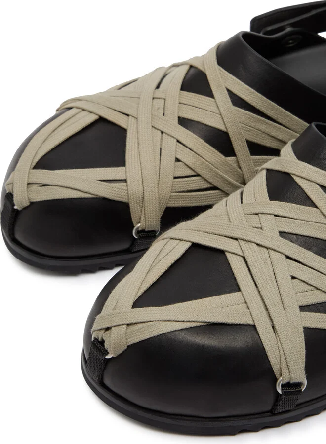 Rick Owens Mega Lace Leather Mules - Image 3