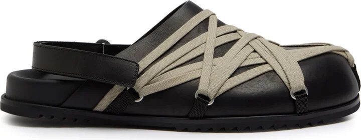 Rick Owens Mega Lace Leather Mules