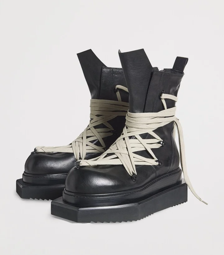 Rick Owens Mega-Lace Turbo Cyclops Boots - Image 3