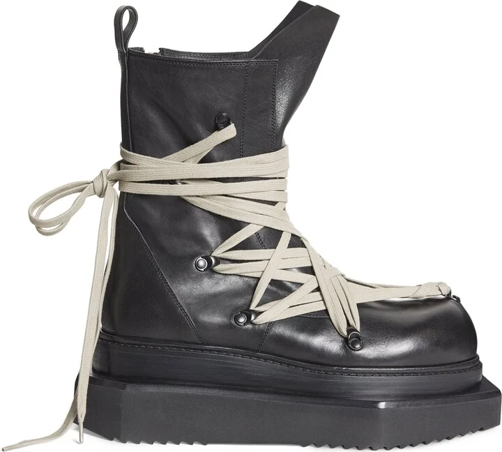 Rick Owens Mega-Lace Turbo Cyclops Boots
