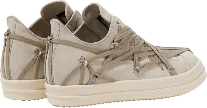 Rick Owens Megalace Sneakers In Suede - Image 3